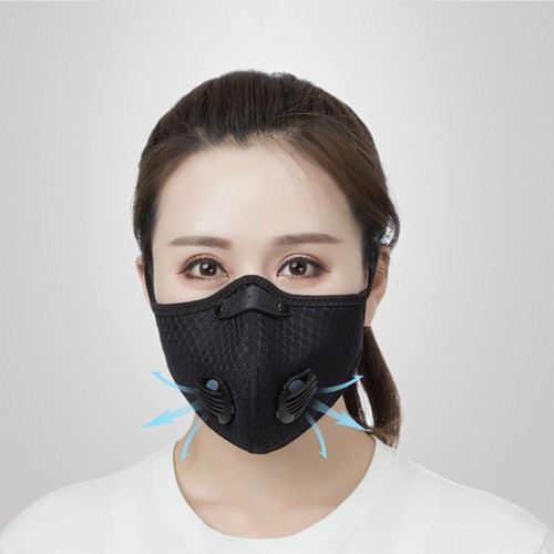 Bufanda deportiva al aire libre cuello calentador diadema máscara con filtro reutilizable lavable - Imagen 5 de 35