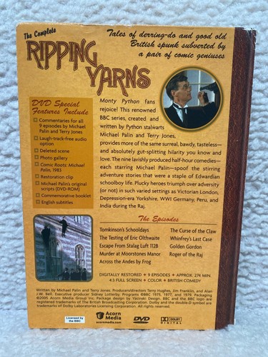 THE COMPLETE RIPPING YARNS (1976-79; Michael Palin/Terry Jones/Monty Python) DVD - Imagen 3 de 3