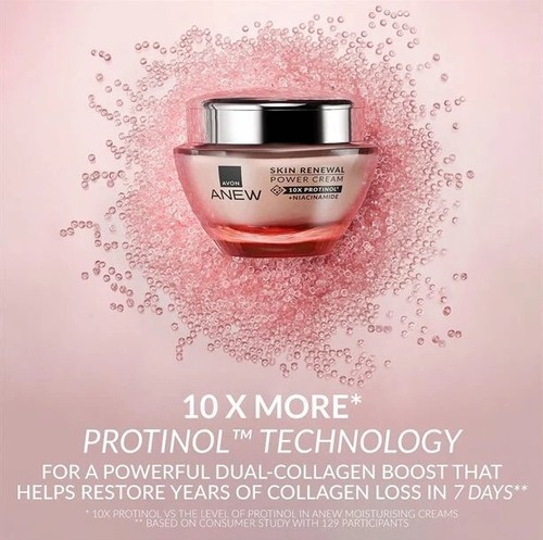 Crema Avon Anew Skin Renewal Power con Protinol 1,6 fl oz - 50 ml *NUEVA* - Imagen 3 de 6