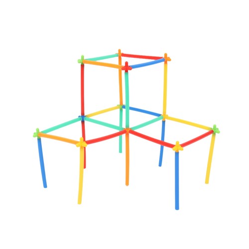 700pcs Straw Constructor Building Set STEM 3D Interlocking Plastic Toys for Kids - Picture 7 of 9