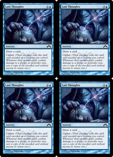 MTG - 4x LAST THOUGHTS - Gatecrash (C) - Picture 1 of 1