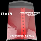11x14 Poly Clear Plastic Bags Self Adhesive Seal T-Shirt Apparel Resealable