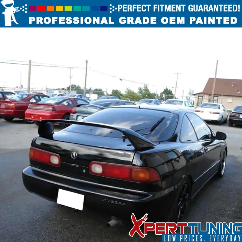 Fits 94-01 Acura Integra DC2 Type R Rear Trunk Spoiler Lip Painted #NH592P Black - Изображение 2 из 4
