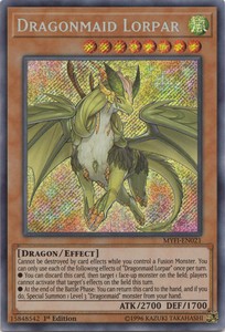 Dragonmaid Lorpar - MYFI-EN021 - Secret Rare - 1st Edition x3 - Near Mint
