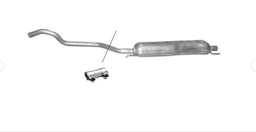 Silenciador Central Para Opel Zafira A F75 B B Van Tourer C - Imagen 2 de 3