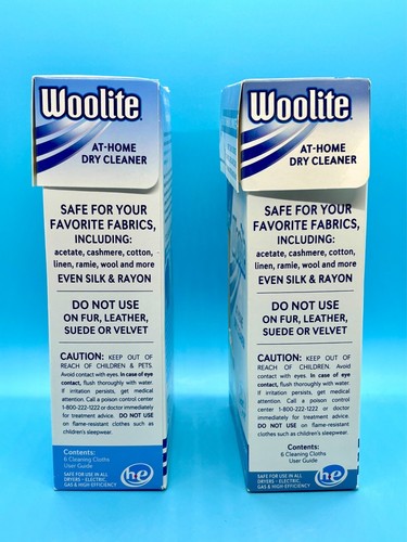 Lot of 2 Woolite 20 Min At Home Dry Cleaner Clothes 6 Cloths Fresh Scent - Picture 2 of 8