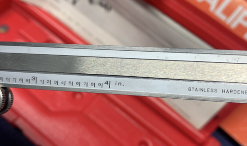 Machinist Tool: Mitutoyo 4" Dial Caliper 505-629 (NOS) - Picture 4 of 6