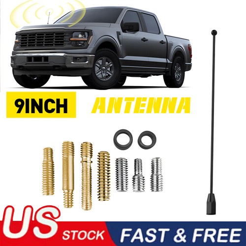 9" Black Stainless Antenna Mast Power Radio AM/FM for FORD RANGER 1983-2011 New