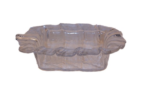 Orrefors Crystal Glass Butter Dish - Eden Series by Lars Hellsten (Sweden) - Picture 4 of 6