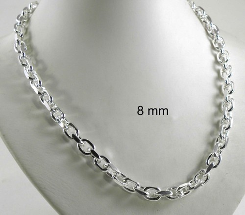 Collana catena Ancora placcata argento gioielli uomo donna regalo girocollo - Foto 3 di 21