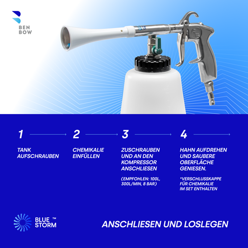 Benbow druckluft Reinigungspistole Classic, CLEANTECH Autodressing Cockpitpflege - Picture 21 of 27