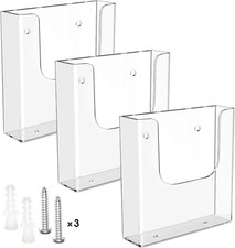 Brochure Holder 6X9 Inches Flyer Holder Acrylic Brochure Holders Wall Mount Pamp