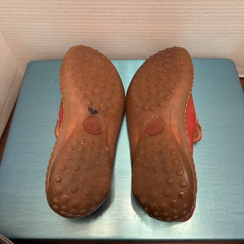 Scarpa da donna BORN rossa in pelle con zoccoli mocassini taglia 9 M/W EU 40,5 tacco in gomma - Foto 5 di 10