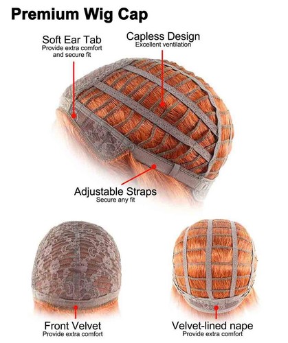 HPO Adult Women's Japanese Magical Girl red Bun Wig, Best for Halloween, - Picture 8 of 9