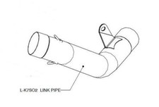 BMW S 1000 R ABS 2014-2016 Akrapovic Link Rohr L-B10R1