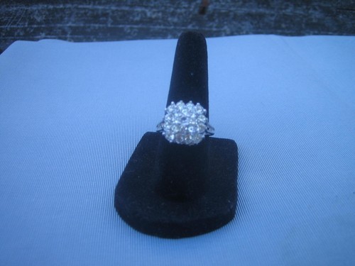 Ring 18 Karat vergoldet Kristall Größe 7 - Bild 3 von 3