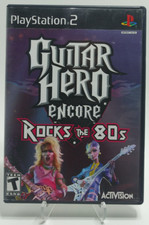 Guitar Hero Encore - Rocks The 80s (Sony PlayStation 2 PS2) Tested w/ Poster CIB