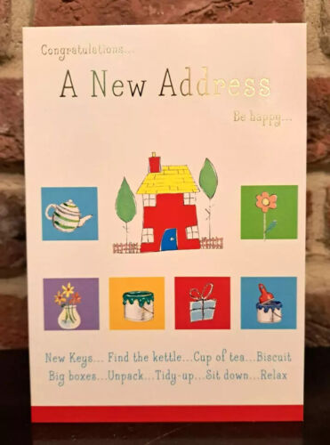 New Home You're Moving Card Good Luck Cute Traditional *VARIOUS SIZES & DESIGNS* - Picture 59 of 66