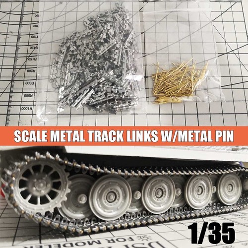 1:35 Scale Metal Track Links with Brass pin Kits for German Tiger I Tank Model