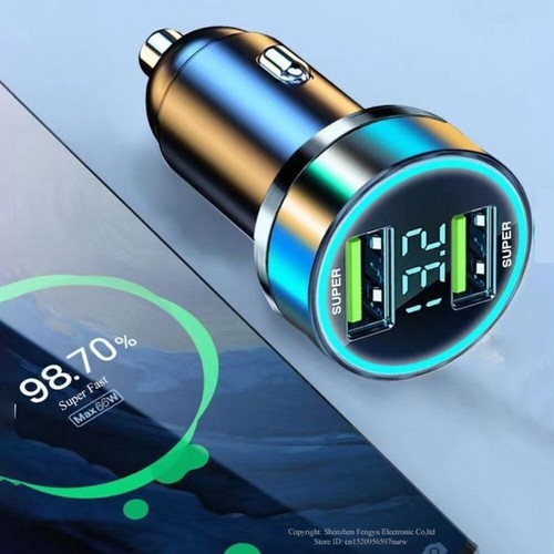 Quick Car Charger 2 Ports Charger for IPhone 14 Pro Max 13 12 11/Huawei