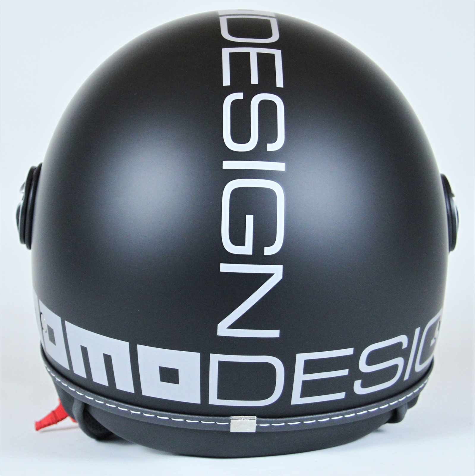 Casco Moto Demi Jet Momo Design FGTR Classic Nero Silver Opaco - Foto 6 di 7