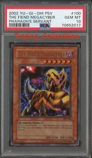 PSA 10 The Fiend Megacyber 100 Pharaoh's Servant Yugioh Card