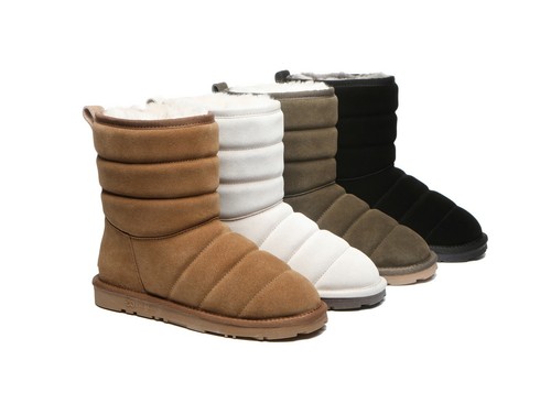 EVERAU® UGG Boots Women Men Australia Sheepskin Wool Water Resistant Puffer - Picture 2 of 57