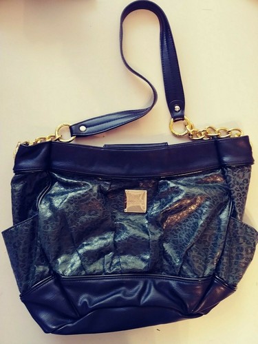 Miche Black Cheetah Pattern Demi Shell Bag - Pre-Owned - Picture 1 of 2