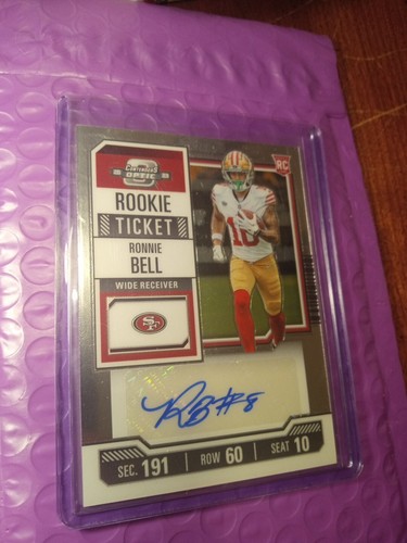 Contenders Optic Rookie Ticket Auto Ronnie Bell #197 - Picture 1 of 3