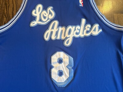 ウェア Nike Los Angeles Lakers Kobe Bryant XXL Nike Authentic KOBE BRYANT #8 Los Angeles LA Lakers Blue HWC