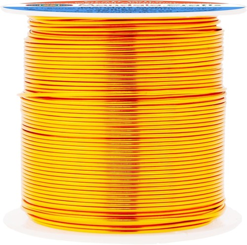 Polished Gold 20 Gauge Aluminum Craft Wire - Ideal for DIY Jewelry & Sculpting - Picture 3 of 9