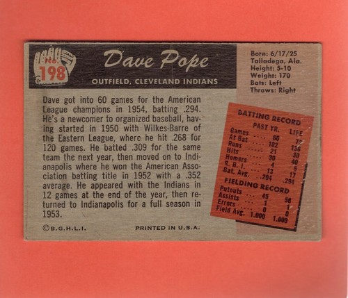 1955 Bowman Baseball (#3-316) - Pick A Card, P-VG+ condition - Picture 198 of 250