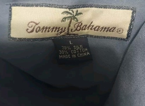 Tommy Bahama Men’s Blue Long Sleeve Button Size L - Picture 2 of 5