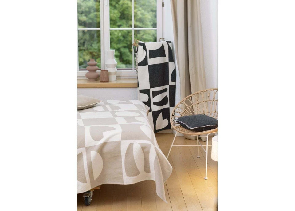 David Fussenegger NOVA Baumwollüberwurf "Patch" 4096 Wohndecke Baumwolldecke - Bild 2 von 2