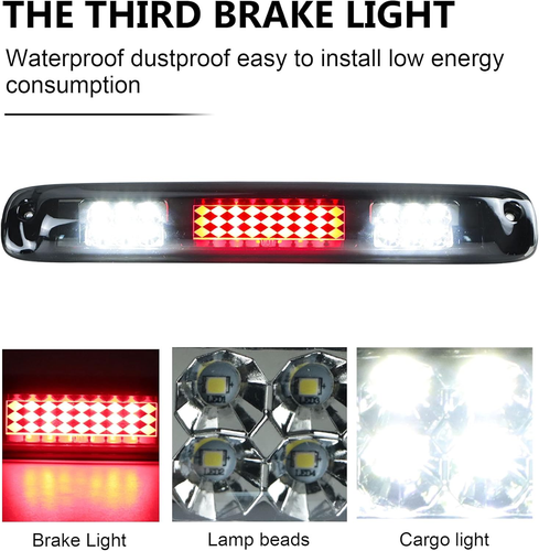 Tercera luz de freno LED 99-07 Chevy Silverado GMC Sierra 1500 2500 3500 HD - Imagen 3 de 12