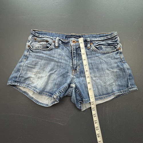 Ralph Lauren Sport Denim pantaloncino donna 28 blu effetto invecchiato taglio jeans vintage - Foto 5 di 9