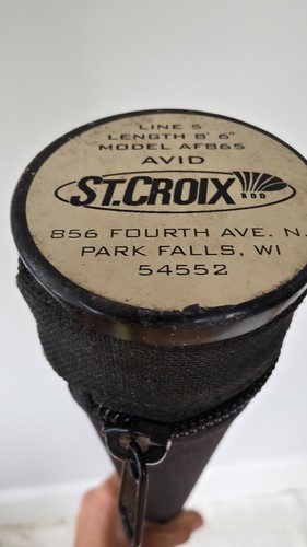 Vintage St. Croix 8'6" Model AF865 Line 5 Fly Fishing Rod w/Tube - Picture 2 of 11