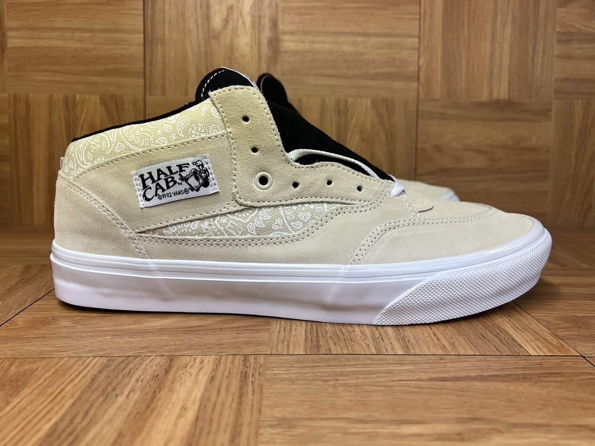 RARE🔥 VANS x Baker Half Cab '92 Skateboard Shoes Khaki White