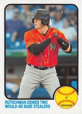 2022 TOPPS HERITAGE MINORS (#108) - PLAYOFFS FINAL STRETCH - ADLEY RUTSCHMAN