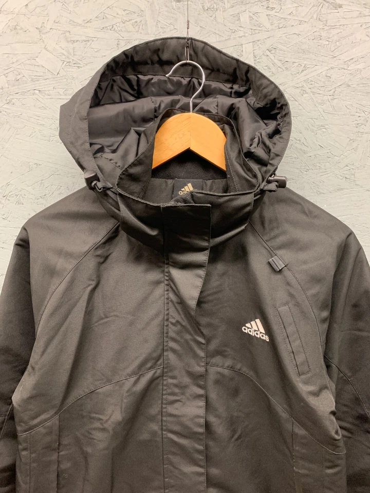 Chaqueta de Invierno Adidas ClimaWarm Para Hombre Talla 90 Negra Cremallera Completa Con Capucha Puffer Corea Foto 2 de 4