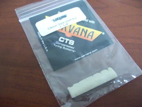 NEW - Earvana Drop-In Compensated Nut For Gibson, 1-5/8" - CREAM