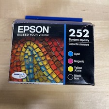 Epson 252 Ink Cartridge, 4/Pack, Black/Cyan/Magenta/Yellow Exp 12/2019