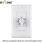 BN-LINK Heavy Duty Mechanical 60-Minute In-Wall Spring Loaded Countdown Timer