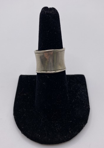Silpada Sterling Silver Wide Cigar Band Ring Sz 7 6.4g R0723