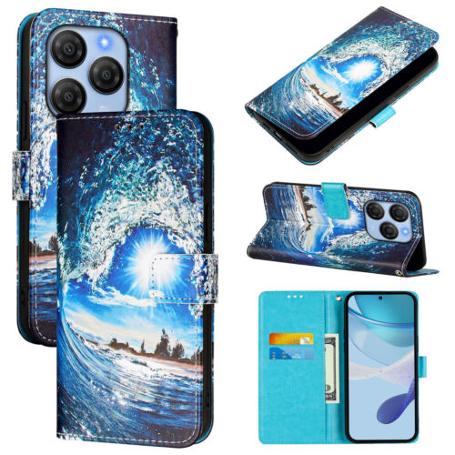 Für Motorola Moto Edge Stylus Play 2024 Magnet Flip Leder Wallet Case Hülle - Bild 13 von 31