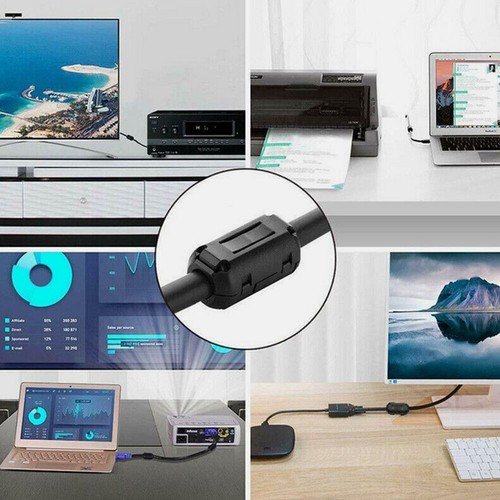 10 Pcs Ferrite Beads Clip-on Ring Core RFI EMI Noise Filter Clamp Choke Coil Hot - Picture 3 of 18