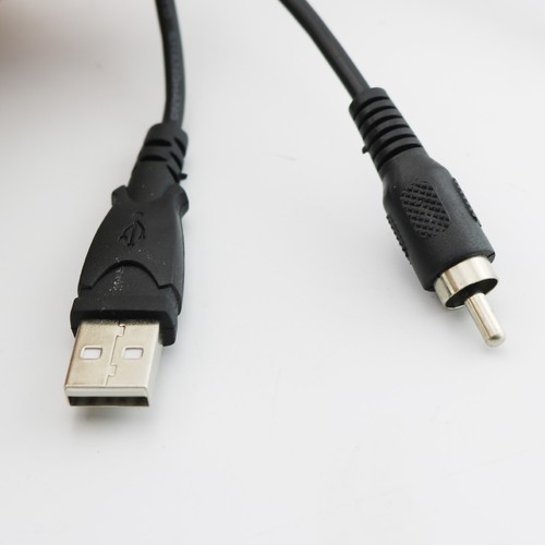 1x USB 2.0 Type A Male to RCA Phono Male Plug Adapter Connector Cable Cord 70cm - Picture 2 of 6