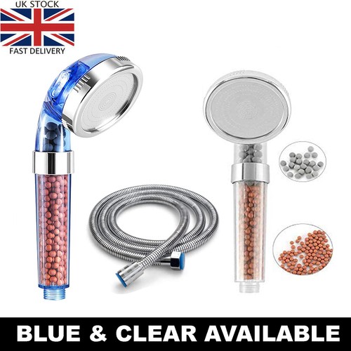 300% Hoch Turbodruck 3 Filter 40% wassersparend Laser Ionischer Duschkopf - UK - Bild 1 von 8