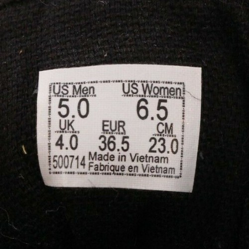 NEW Vans 500714 Old Skool Black Yellow Skateboarding Sneaker Shoes Womens US 6.5 - Picture 8 of 9