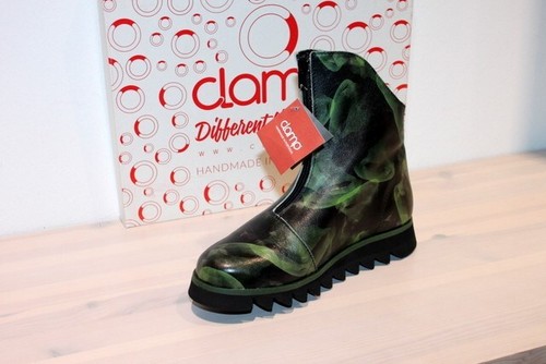 % RESTPAARE SONDERVERKAUF % CLAMP Leder Stiefelette Boots Bunt - Neu ! Gr. 40 - Bild 6 von 9